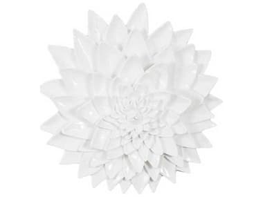 Phillips Collection Dahlia Flower Gel Coat White 3D Wall Art PHCPH104158