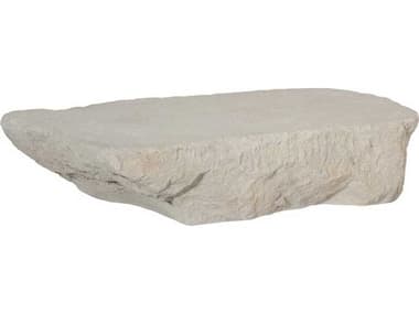 Phillips Collection Quarry 78" Resin Roman Stone Off White Coffee Table PHCPH104332