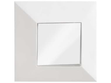 Phillips Collection Gel Coat White 16'' Square Wall Mirror PHCPH104352