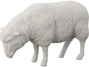 Phillips Collection Cast Gel Coat White Sheep Sculpture PHCPH109682