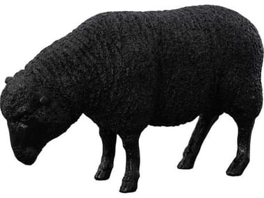 Phillips Collection Cast Gel Coat Black Sheep Sculpture PHCPH109683