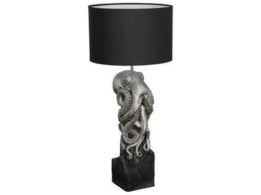 Phillips Collection Octo Black Gray Silver Buffet Lamp PHCPH112034