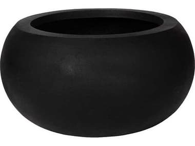 Phillips Collection Outdoor Black Rounded Planter PHCPH114676