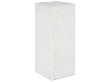 Phillips Collection String Theory Square Resin White Stone End Table PHCPH115674