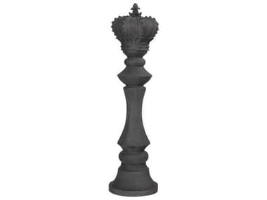 Luxecor Black King Chess Sculpture LXCFLO32845