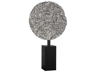 Phillips Collection Silver Leaf Black Cast Colossal Root On Stand Sculpture PHCPH116155