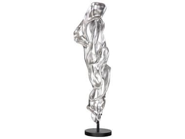 Phillips Collection Cast Dancing Sculpture in Coupé in Silver Leaf PHCPH117283