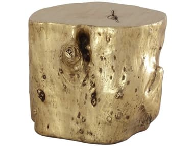 Phillips Collection Log 20" Gold Leaf Accent Stool PHCPH56278