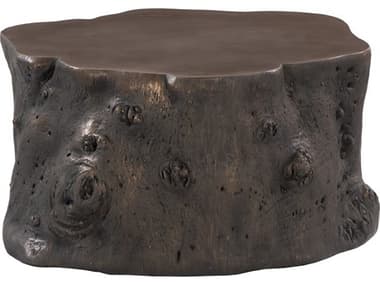 Phillips Collection Log 35" Round Wood Bronze Coffee Table PHCPH56726