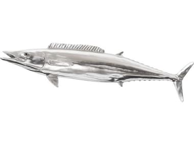 Phillips Collection Silver Leaf Wahoo Fish 3D Wall Art PHCPH62417