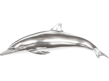 Phillips Collection Silver Leaf Dolphin 3D Wall Art PHCPH64553