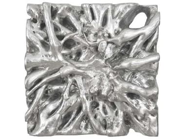 Phillips Collection Square Silver Leaf Root 3D Wall Art PHCPH66560