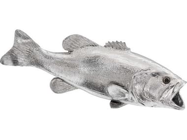 Phillips Collection Silver Leaf Largemouth Bass Fish 3D Wall Art PHCPH66570