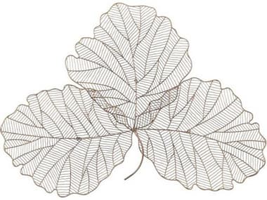 Phillips Collection Tri Leaf Copper/Black Medium Metal Wall Art PHCTH100859