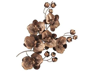 Phillips Collection Orchid Sprig Copper/Black Metal Wall Art PHCTH100864