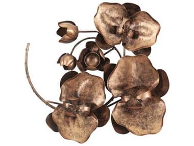 Phillips Collection Orchid Sprig Copper/Black Metal Wall Art PHCTH100866