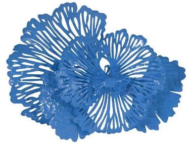 Phillips Collection Flower Blue Metal Wall Art PHCTH101833