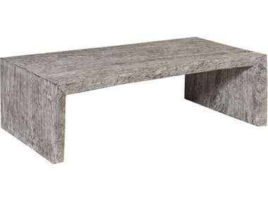 Phillips Collection 54" Rectangular Wood Gray Stone Coffee Table PHCTH101896
