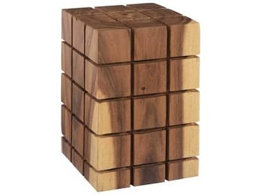 Phillips Collection Sustainable Designs Cubed 12" Natural Brown Accent Stool PHCTH101986