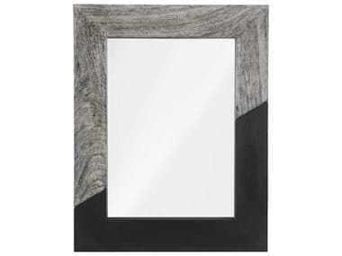 Phillips Collection Gray Stone / Black 36''W x 46''H Rectangular Wall Mirror PHCTH105237