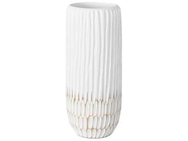 Phillips Collection White 15" High Lacuna Vase PHCTH107097