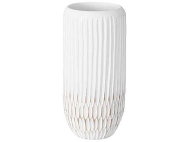 Phillips Collection White 12" High Lacuna Vase PHCTH107098