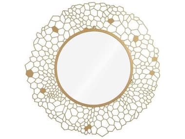Phillips Collection Brass 39''W Round Wall Mirror PHCTH107115