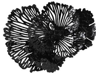 Phillips Collection Black 25'' Flower Metal Wall Art PHCTH107120