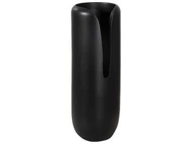 Phillips Collection Black 17'' High Interval Wood Vase PHCTH107164