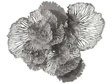 Phillips Collection Gray 63'' Flower Metal Wall Art PHCTH108322