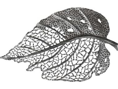 Phillips Collection Antique Silver Matte Lacquer 40" Birch Leaf Metal Wall Art PHCTH108525