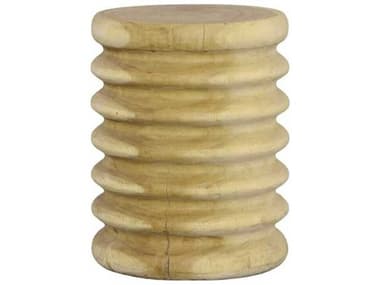 Phillips Collection Origins Ribbed Natural Brown Accent Stool PHCTH109266