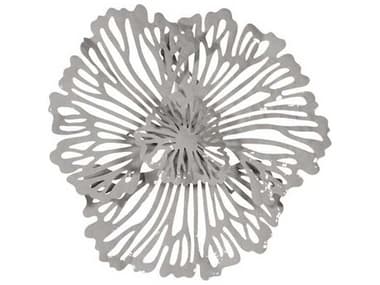 Phillips Collection Gray Flower Metal Wall Art PHCTH109691