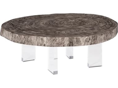 Phillips Collection Floating Coffee Table On Acrylic Legs in Gray Stone in Size Varies PHCTH118231