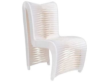 Phillips Collection White Fabric Upholstered Side Dining Chair PHCTH59174