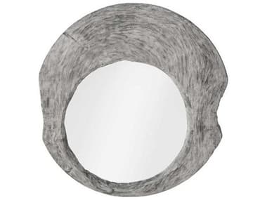 Phillips Collection Gray 39'' Round Stone Wall Mirror PHCTH99519