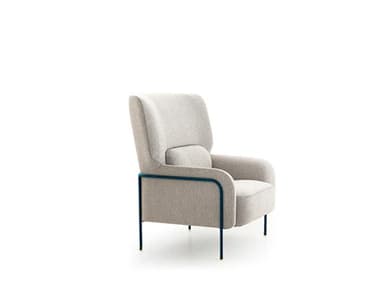 Pianca Platea 35" Blue Fabric Accent Chair PIA20010000010100