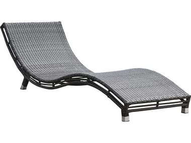 Panama Jack Graphite Wicker Cushion Chaise Lounge PJPJO1601GRYCC