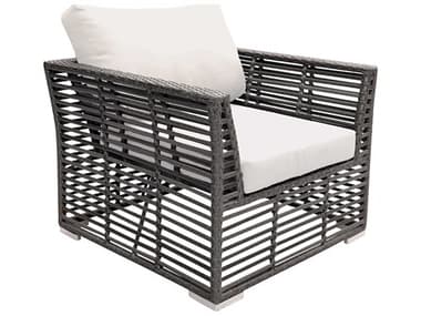 Panama Jack Graphite Wicker Cushion Lounge Chair PJPJO1601GRYLC