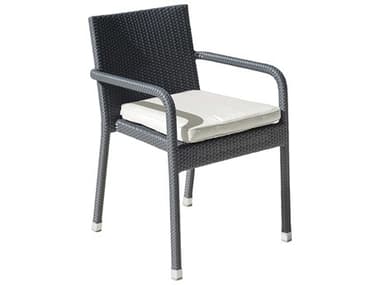 Panama Jack Onyx Wicker Cushion Dining Chair PJPJO1901BLKAC