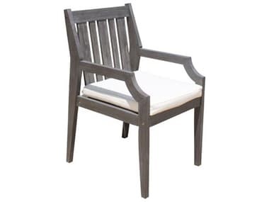 Panama Jack Poolside Aluminum Cushion Dining Arm Chair PJPJO2701GRYAC