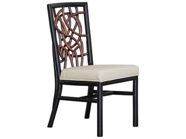 Panama Jack Sunroom Trinidad Wicker Cushion Dining Chair PJPJS1401BLKSC
