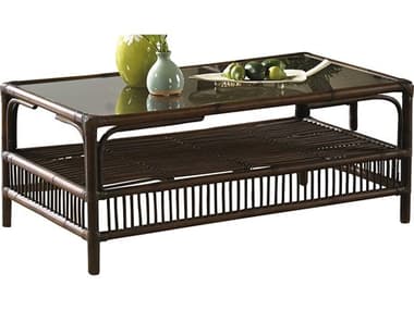 Panama Jack Bora Bora Wicker 43 x 18 Rectangular Coffee Table PJPJS2001ATQCT