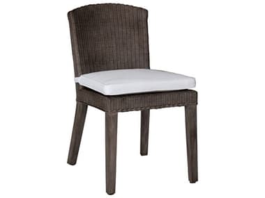 Panama Jack Sunroom Playa Largo Wicker Cushion Dining Chair PJPJS9001GRYSC