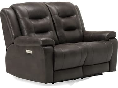 Palliser Leighton Leather Console Loveseat Power Recliner with Cupholder PL4106368