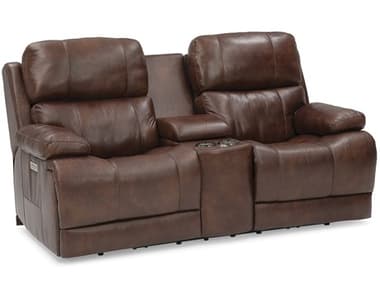 Palliser Kenaston Leather Console Loveseat Power Recliner with Cupholder with Power Headrest PL4106468