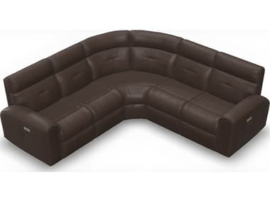 Palliser Acacia Leather Sectional Sofa Power Recliner with Power Headrests PL410806710096066