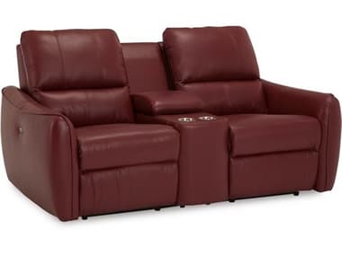 Palliser Arlo Leather Console Loveseat with Cupholder PL4113058