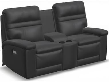 Palliser Leo Leather Console Loveseat Power Recliner with Headrest & Lumbar PL41185L8