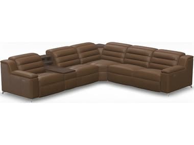 Palliser Lotus Leather Upholstered Sectional Sofa PL440125WF2S219S24W